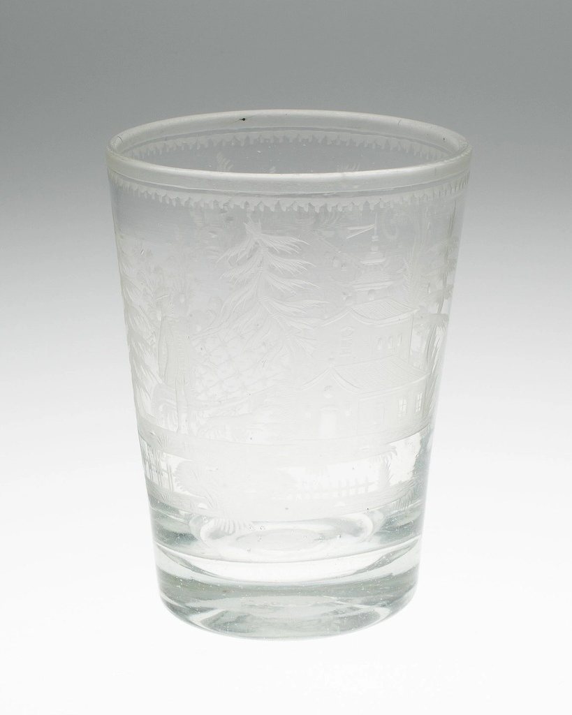 Fluted Water Glass, Set of 6, Hand-blown recycled glass