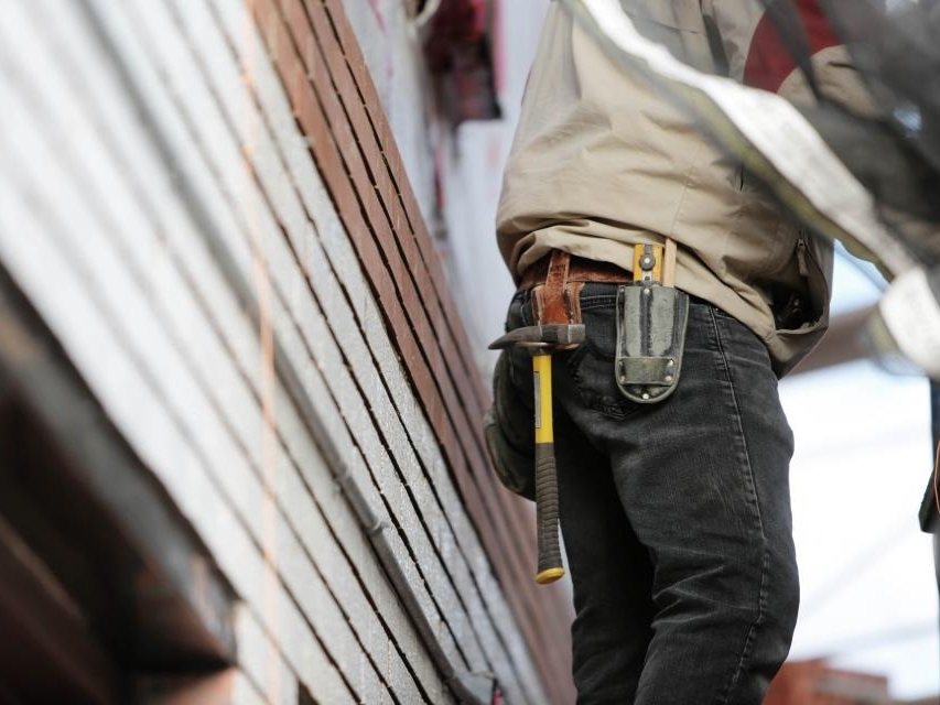 An Ironwood carpenter on site in south London